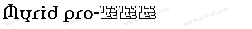 Myrid pro字体转换